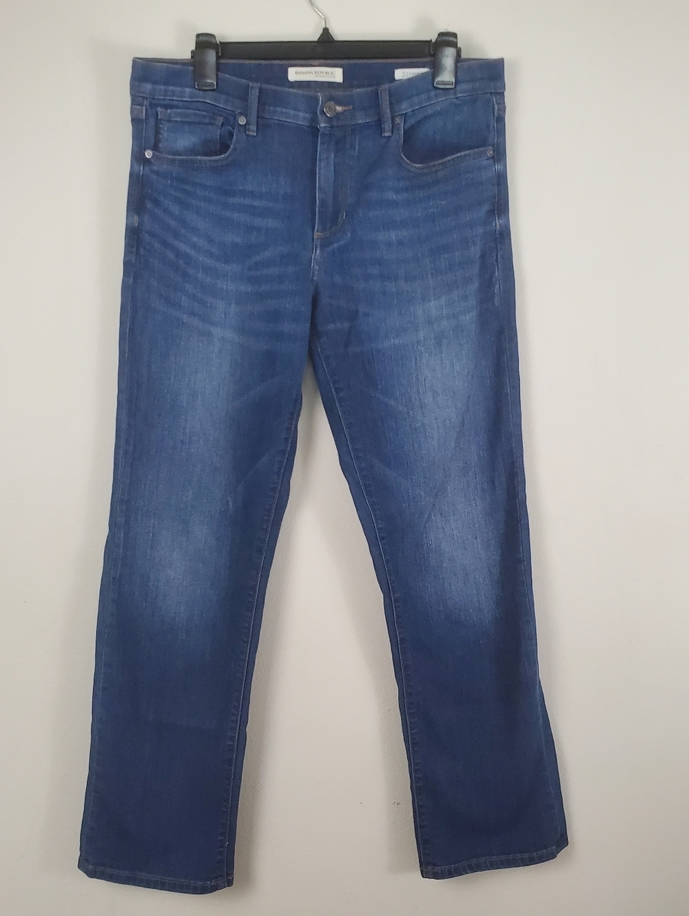 Banana Republic Classic Blue Denim Straight Jeans Womens 31